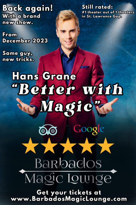 Hans Grane's Barbados Magic Lounge 2023 season show poster
